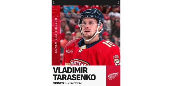 Där det finns återföreningar är det avsked, Panthers-spelaren Tarasenko ansluter till Red Wings Där det finns återföreningar är det avsked, Panthers-spelaren Tarasenko ansluter till Red Wings